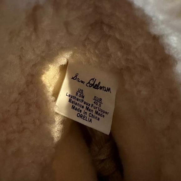 Sam Edelman Orelia Women’s Ivory Shearling Ankle Winter Snow Boots Size 9.5 M - Picture 5 of 5